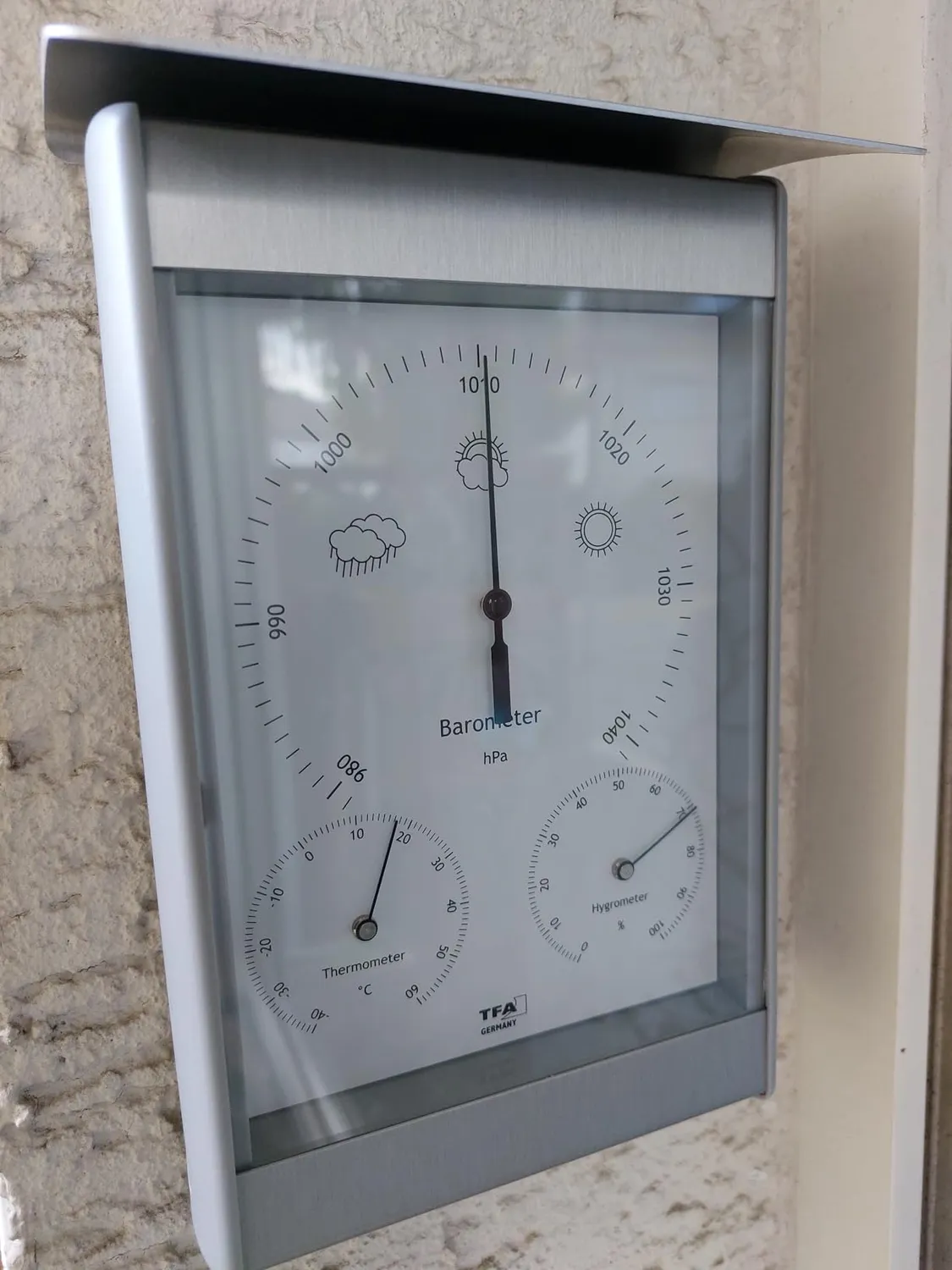 TFA Dostmann 20.2045 Analoge Wetterstation Außen Aluminium