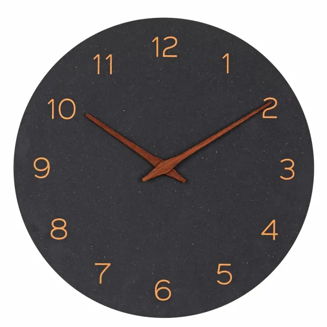 TFA Dostmann 60.3054.01 Wanduhr 30cm schwarz lautlos Holz