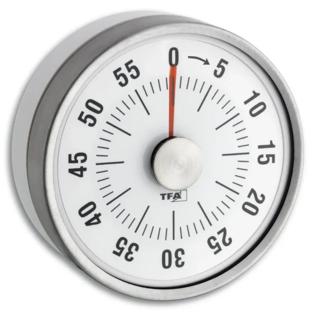 TFA Dostmann Puck 38.1028.02 Küchentimer weiß 60 Min
