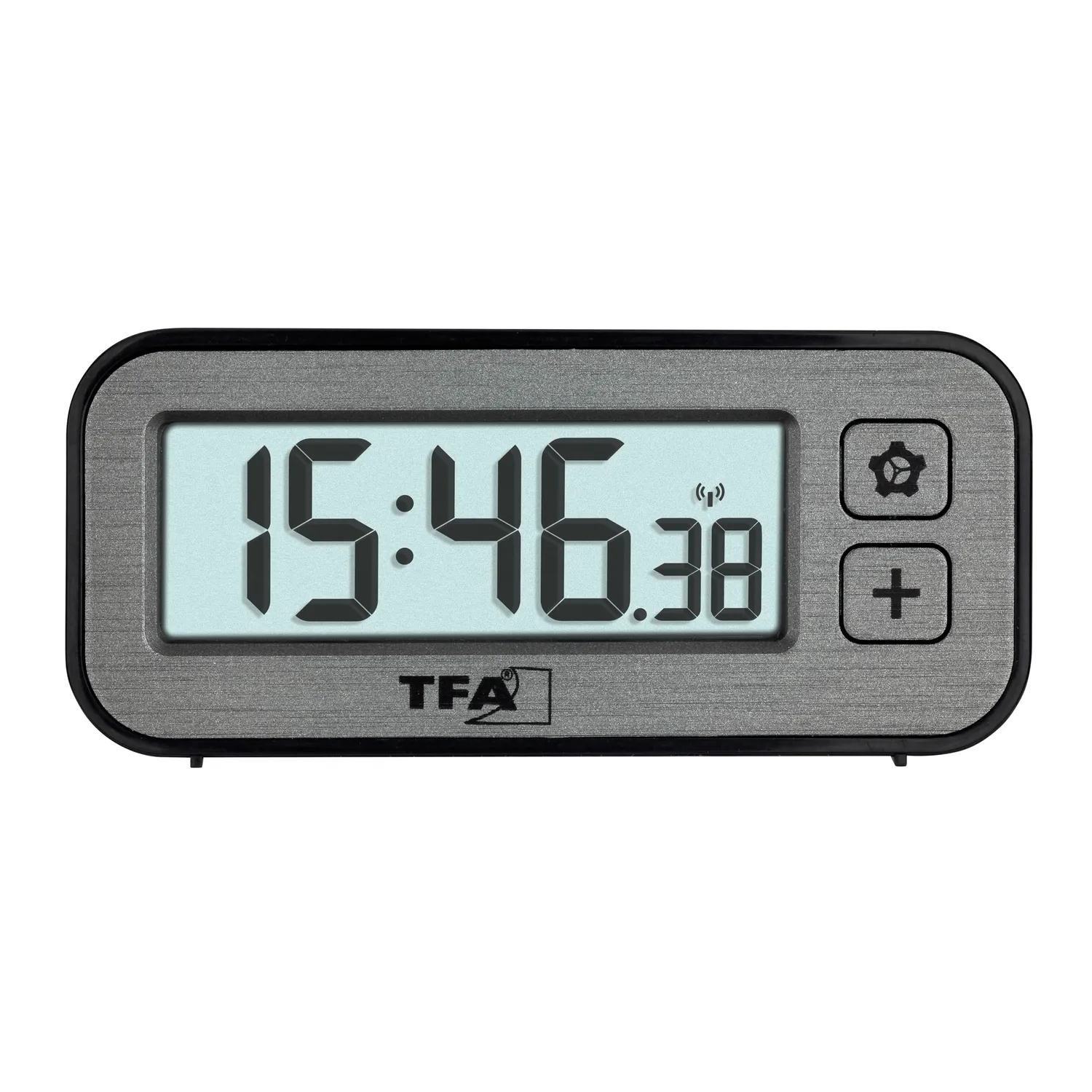 TFA Dostmann Switch 60.2522.10 Funkwecker Grau Mini