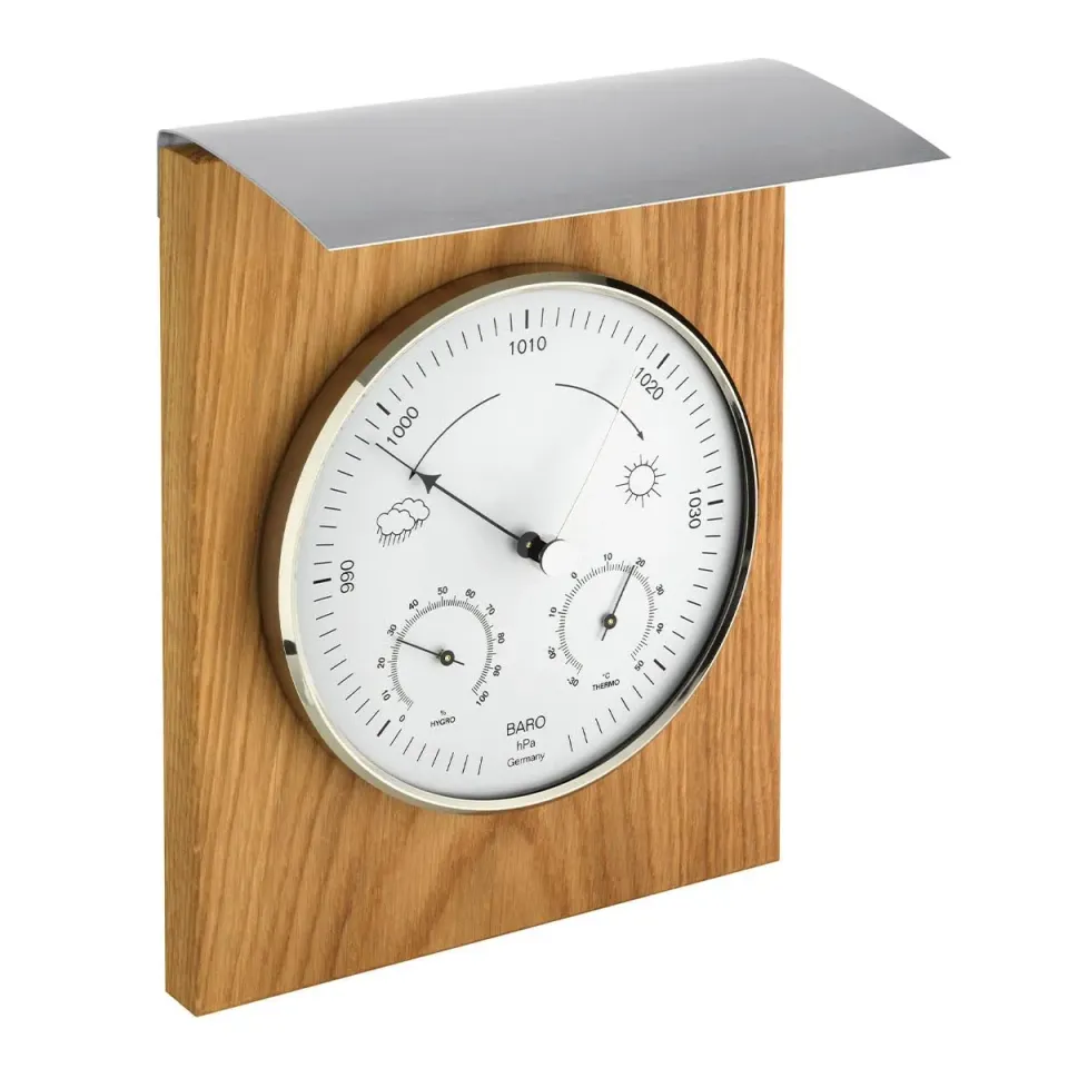 TFA Dostmann 12.1079 Wetterstation Holz analog
