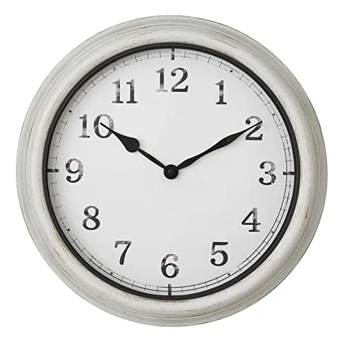 TFA Dostmann 60.3067.02 XL Outdoor-Wanduhr weiß 38cm