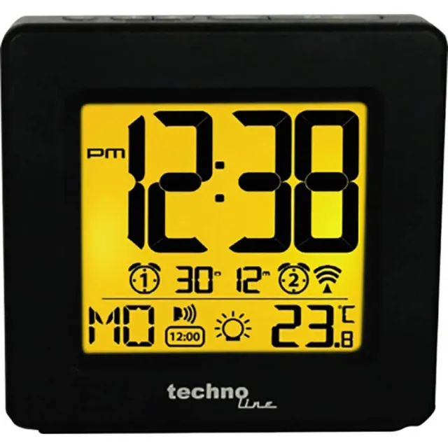 Technoline WT 330 Funkwecker schwarz Sprachausgabe