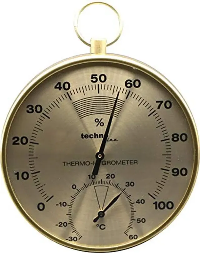 Technoline WA 3055 Thermo-Hygrometer Analog Messing