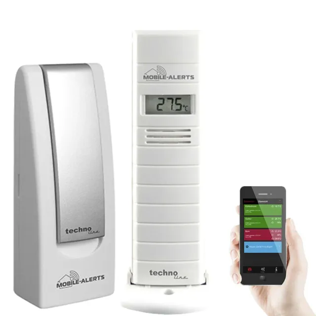 Technoline MA 10200 Mobile Alerts Sensor weiß mit Gateway