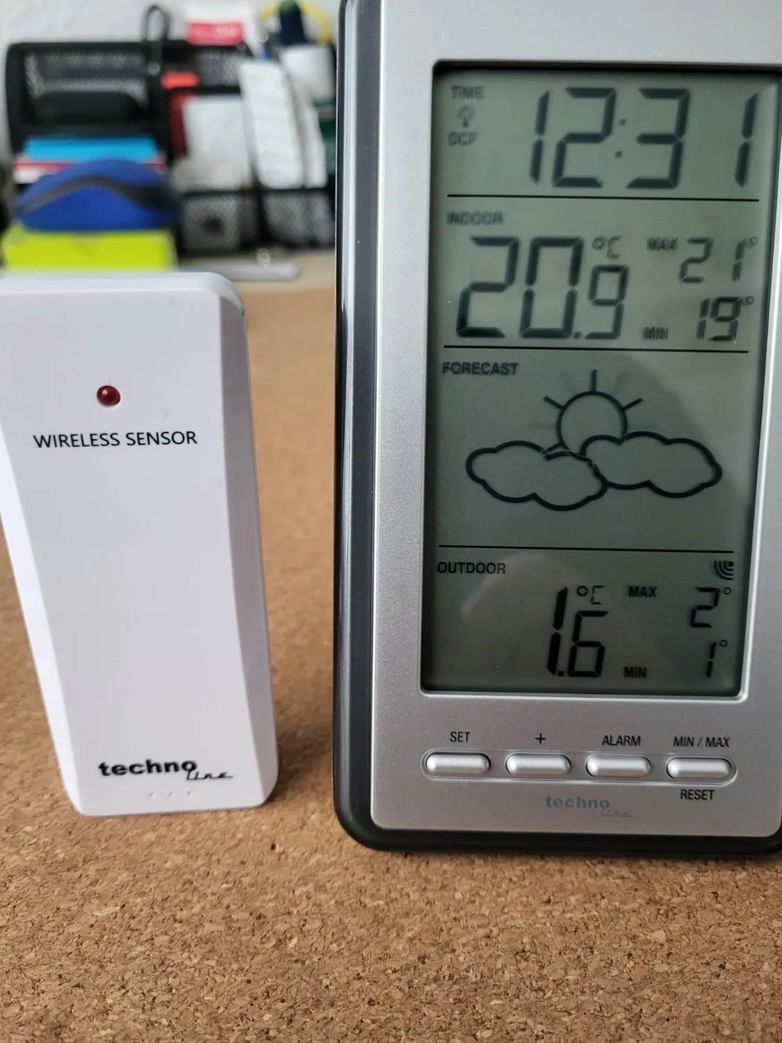 Technoline WS 9130 Funk-Wetterstation schwarz Vorhersage