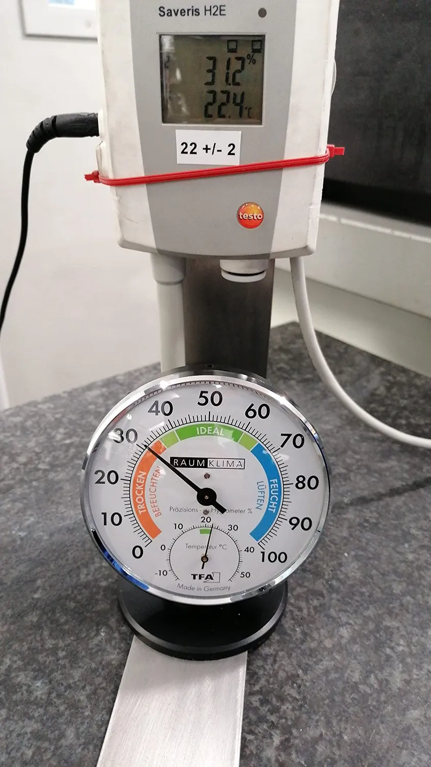 TFA Dostmann 45.2033 Thermo-Hygrometer analog schwarz