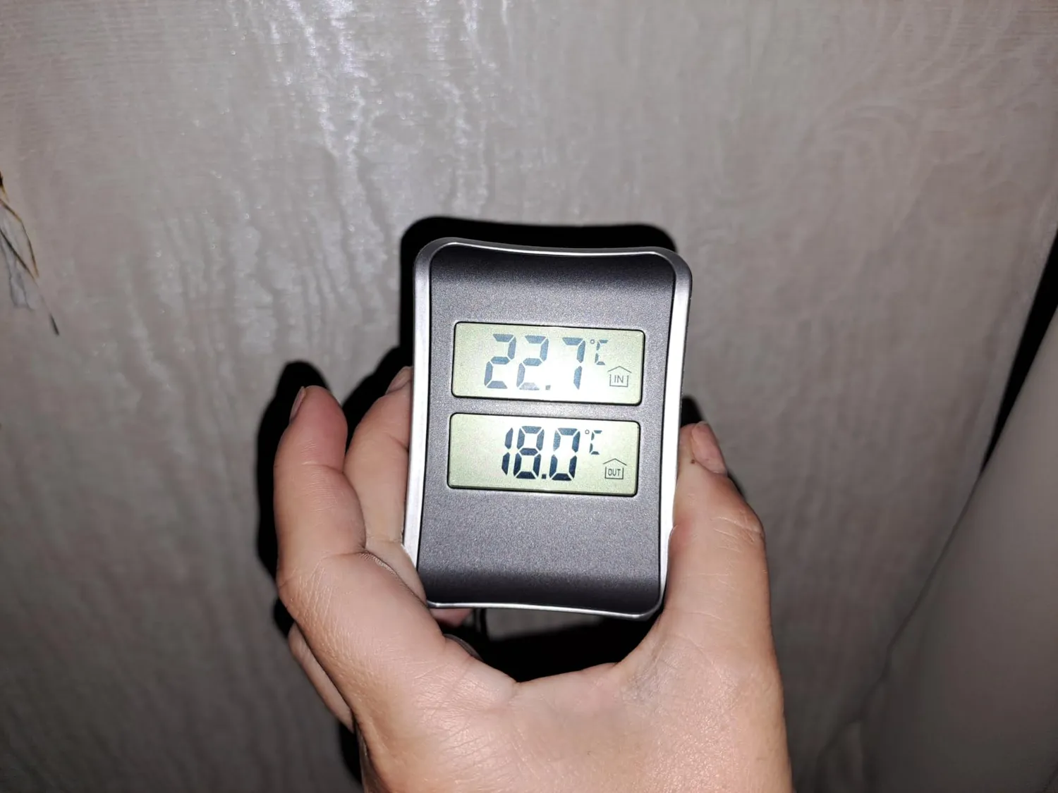 TFA Dostmann 30.1044 Innen-Außen-Thermometer anthrazit Kabel
