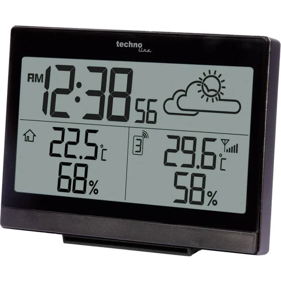 Technoline WS 9252 Funk-Wetterstation schwarz Frostalarm