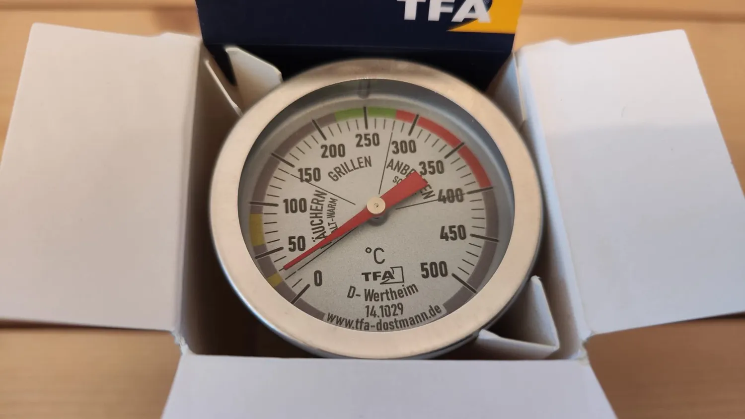 TFA Dostmann 14.1029 BBQ Thermometer analog bis 500 °C