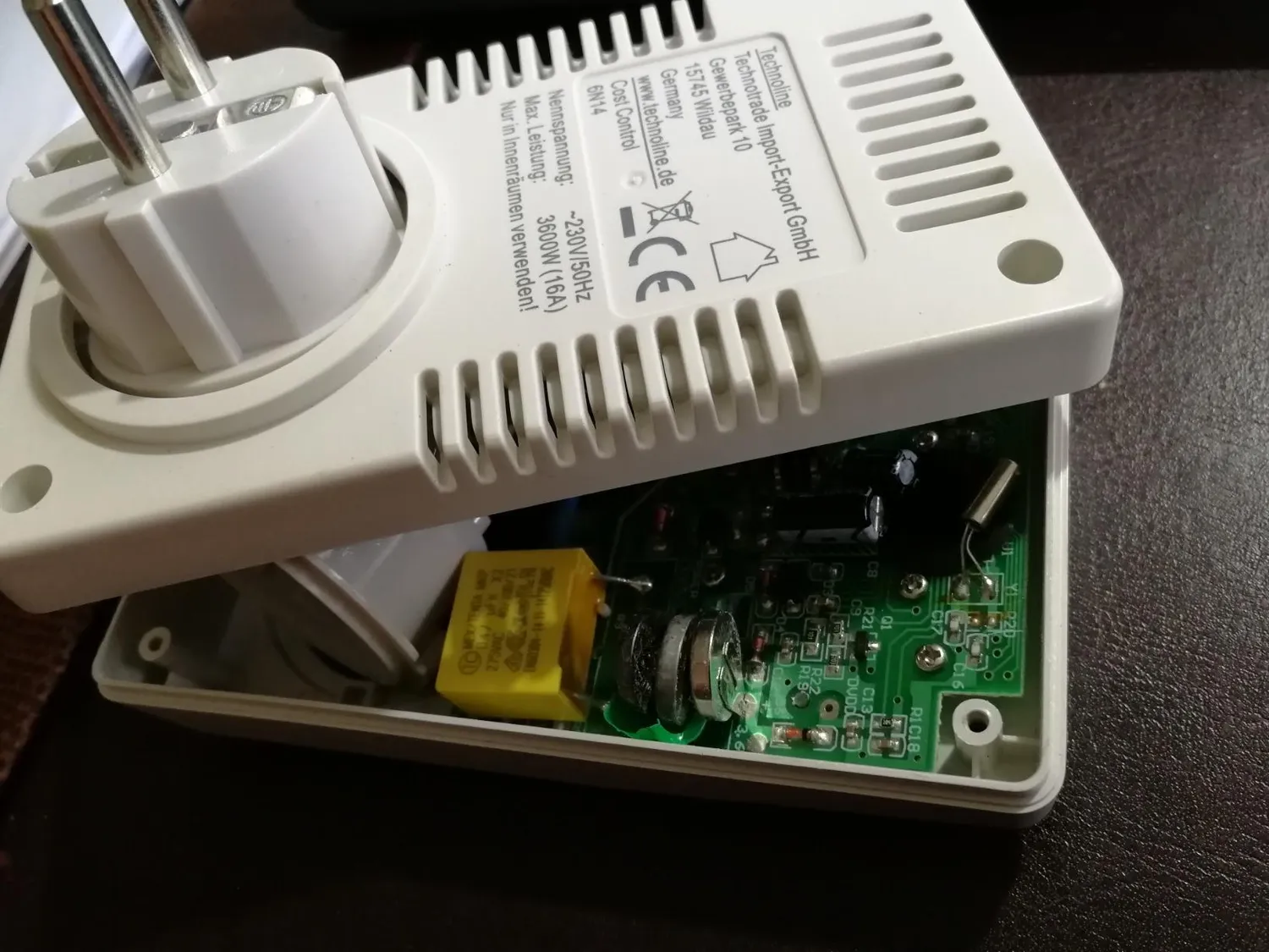 Technoline Cost Control Energiekostenmessgerät weiß