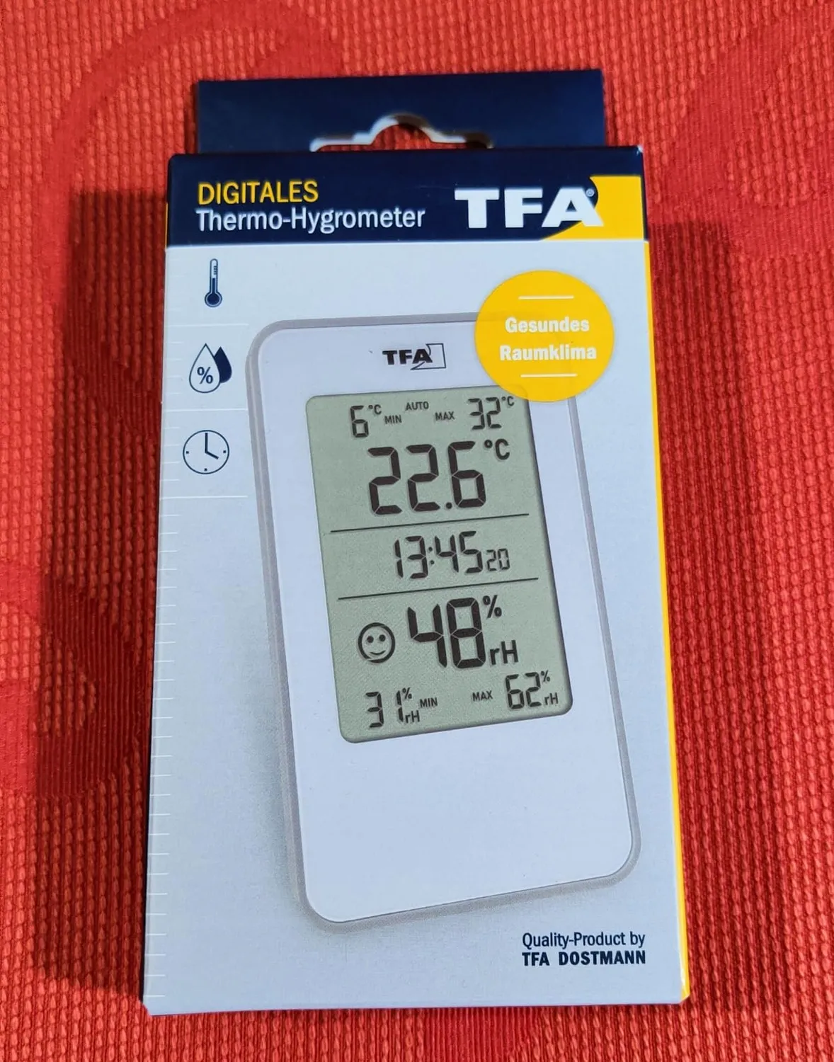 TFA Dostmann 30.5057 Thermo-Hygrometer weiß Schimmel