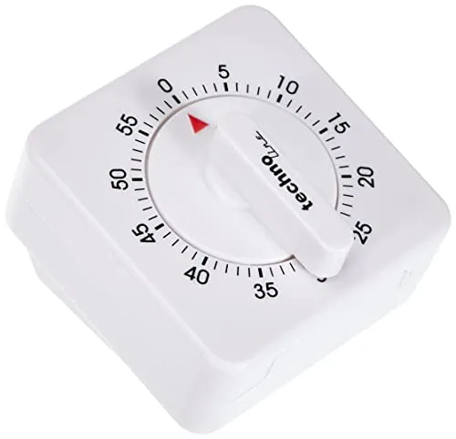 Technoline KZW Kurzzeitwecker analog weiß 60 Minuten