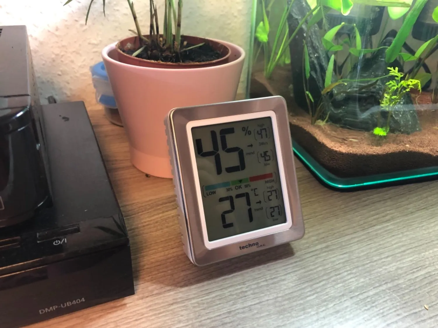 Technoline WS 9460 Raumklimastation silber Touchlicht