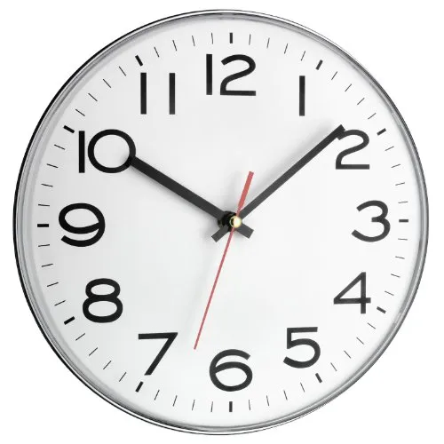 TFA Dostmann 60.3017 Analoge Wanduhr weiß 28 cm tickend