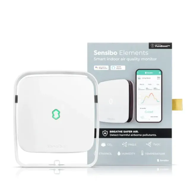 Sensibo Elements Luftqualitätsmonitor Single Kit CO2 Feinstaub