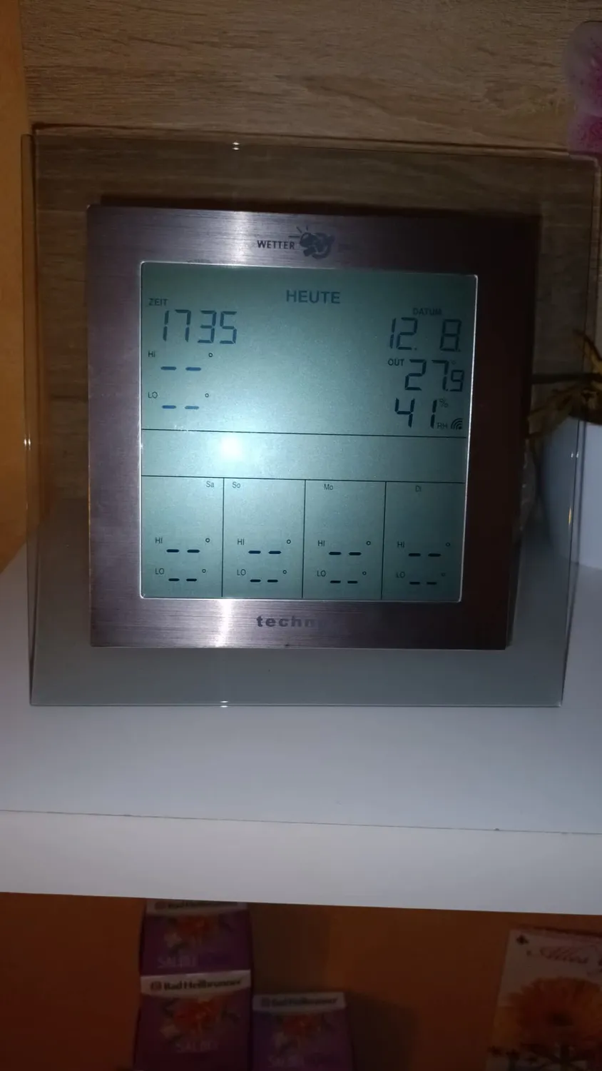 Technoline WD4017 Wetterstation WetterDirekt schwarz-weiß