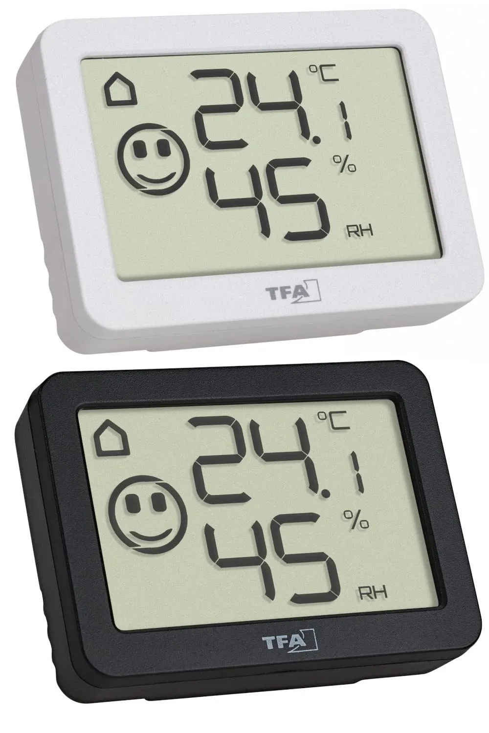 TFA Dostmann Mini Thermo-Hygrometer Schwarz digital Komfort
