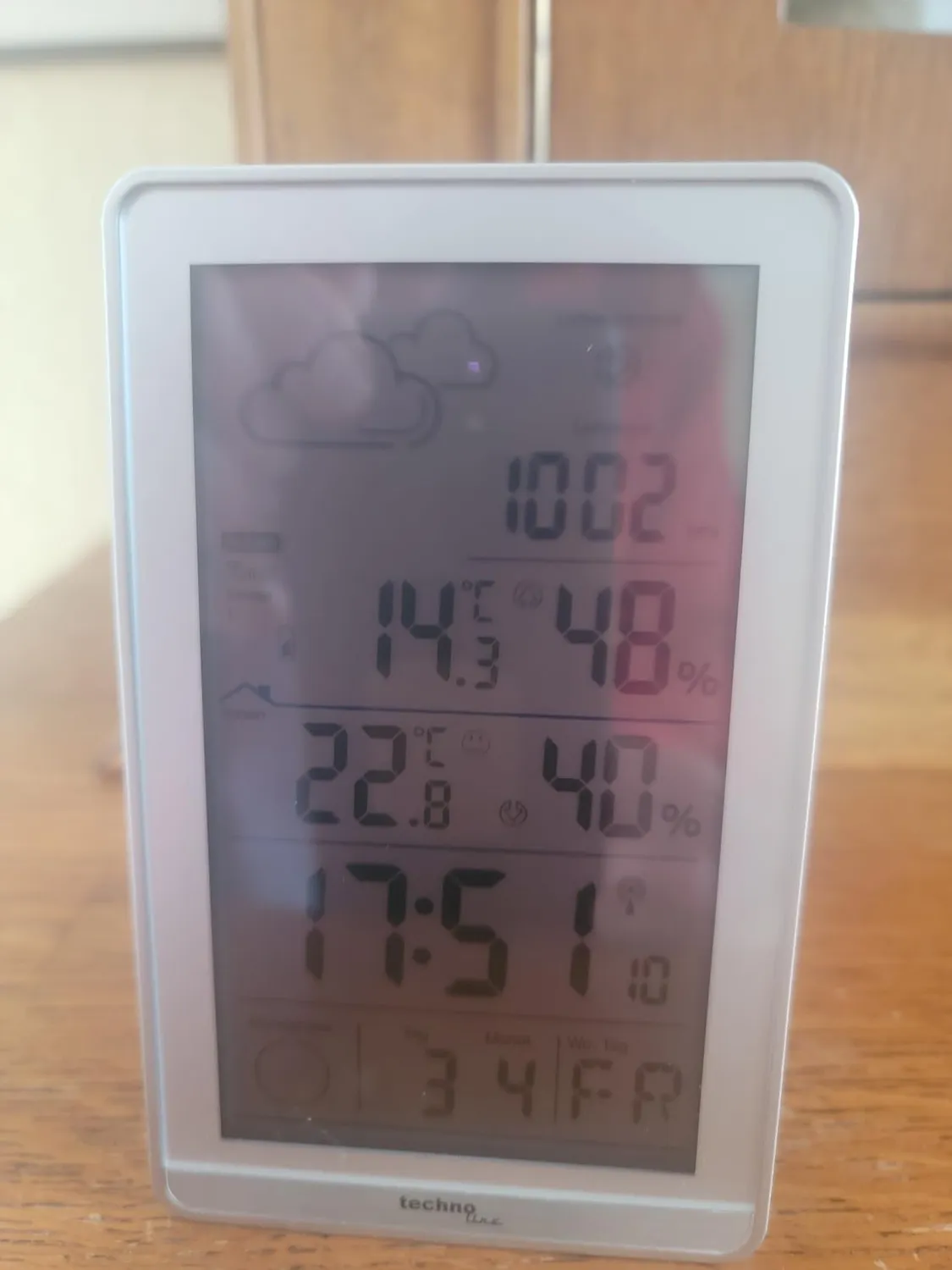 Technoline WS 9218 Wetterstation mit Außensensor DCF