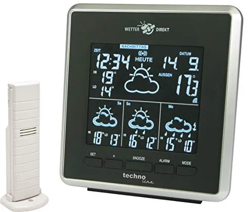 Technoline WD 4026 Wetterstation satellitengestützt LED