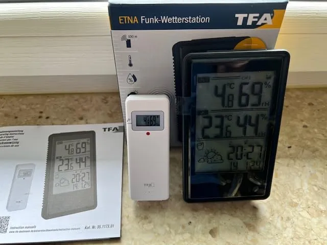 TFA Dostmann Etna 35.1173 Funk-Wetterstation schwarz