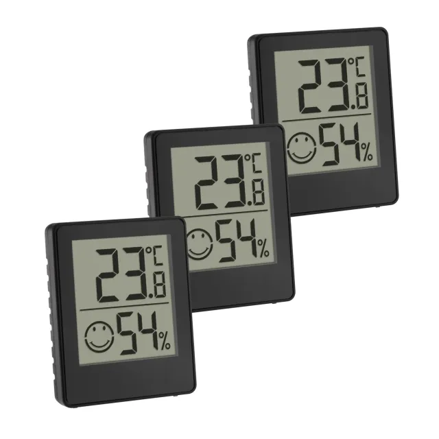 TFA Dostmann 30.5039.01.03 Mini Thermo-Hygrometer 3er-Set