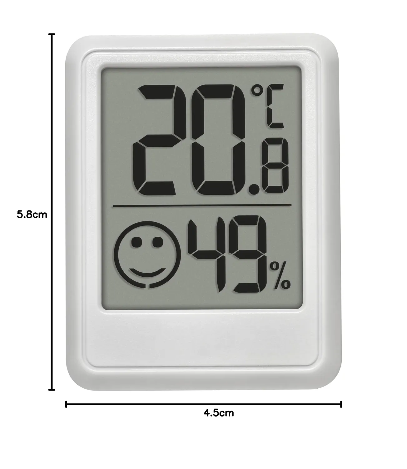 TFA Dostmann 30.5060.02 Mini Thermo-Hygrometer weiß digital