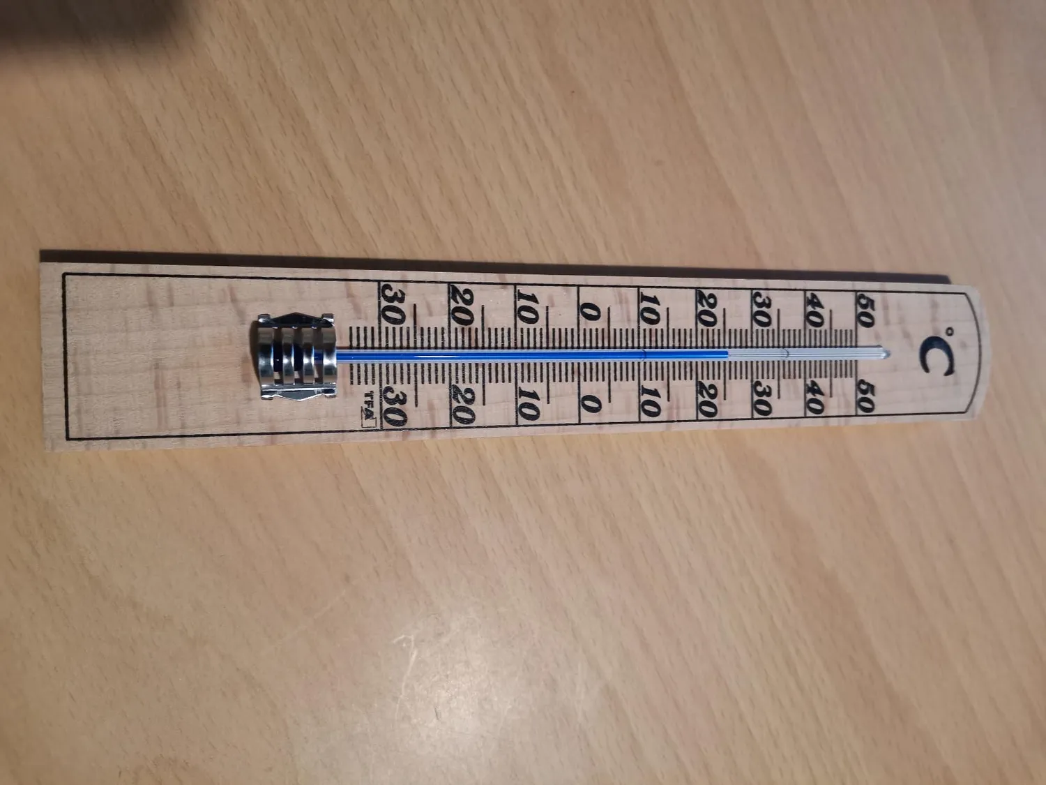 TFA Dostmann 12.1004 Innenthermometer Holz 1 Stück genau