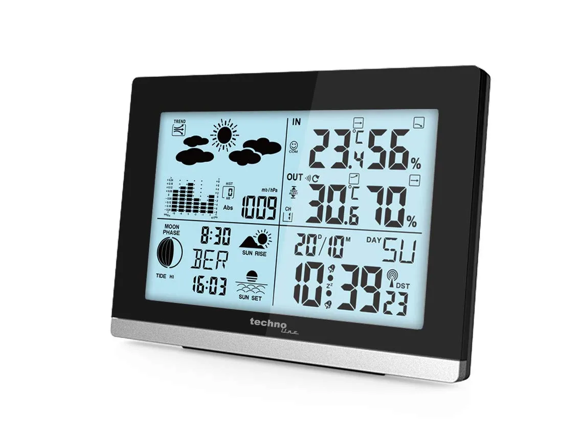Technoline WS 6762 Funk-Wetterstation mit 3 Sensoren modern