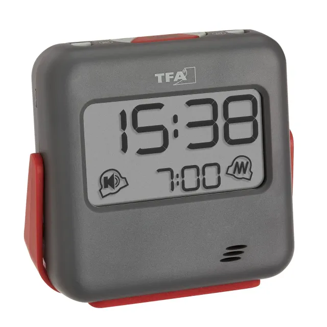TFA Dostmann Buzz 60.2031.10 Reisewecker Vibration grau