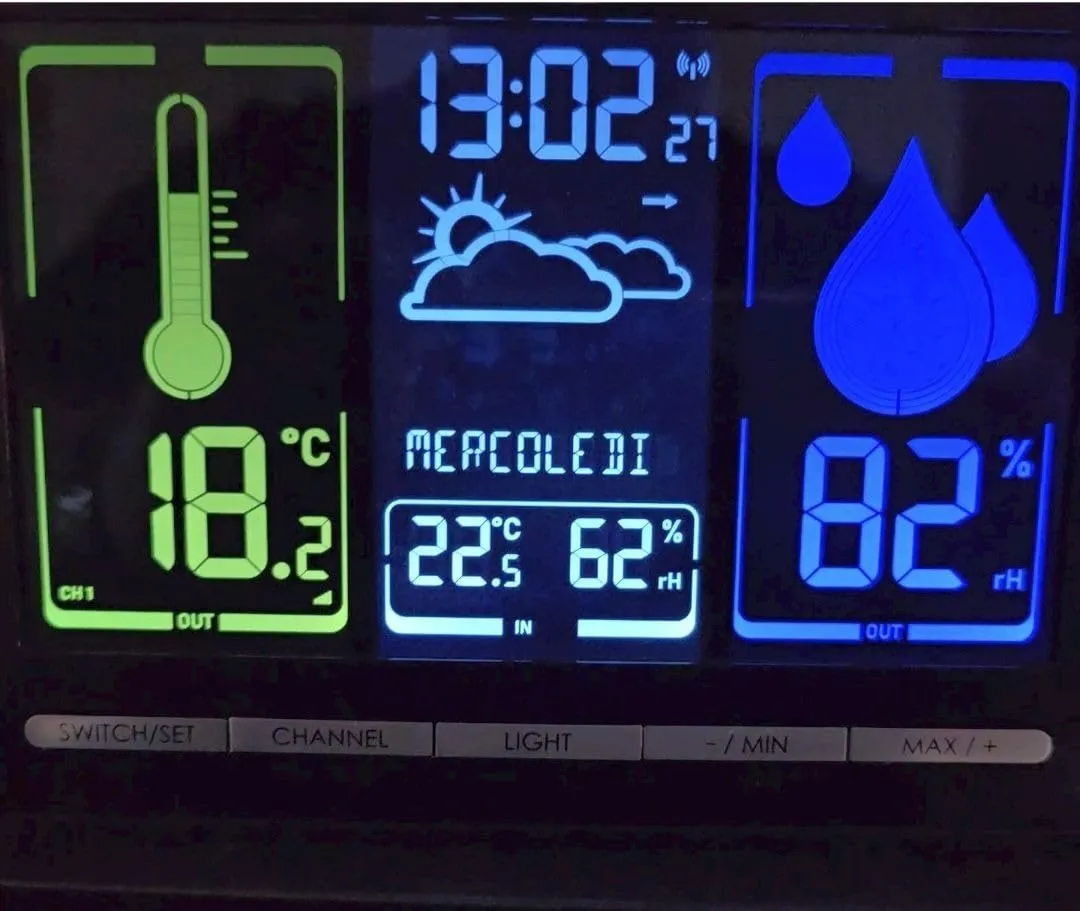 TFA Dostmann METEOchrome 35.1132 Funk-Wetterstation schwarz