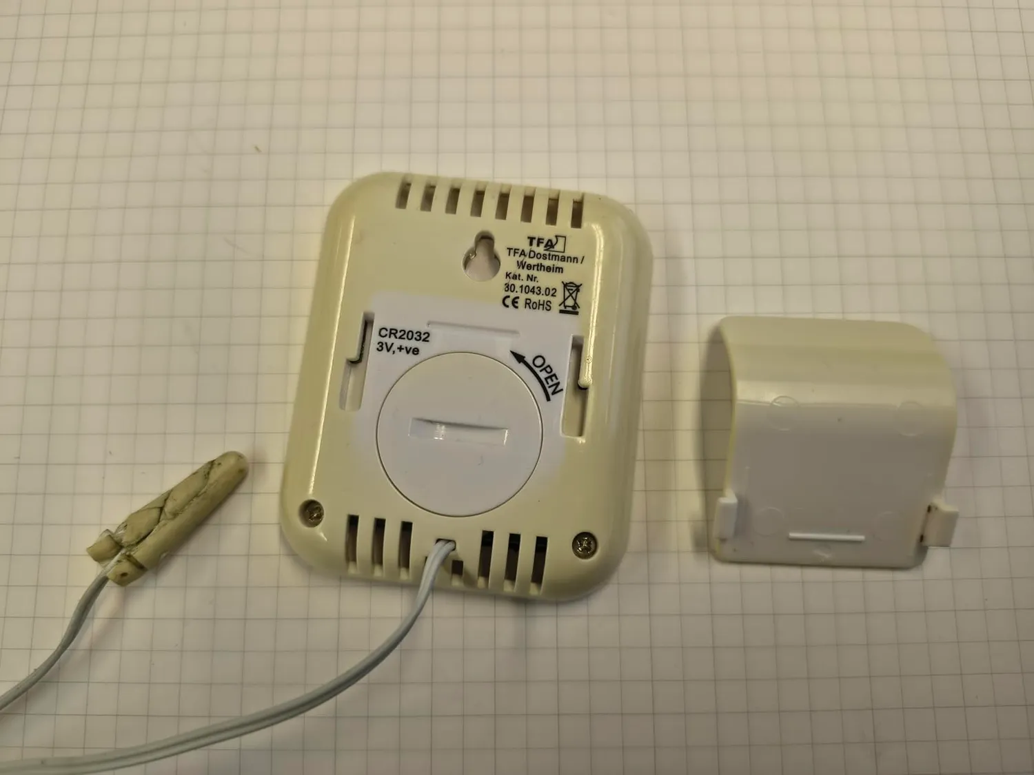 TFA Dostmann Moxx 30.1043 Thermometer weiß digital