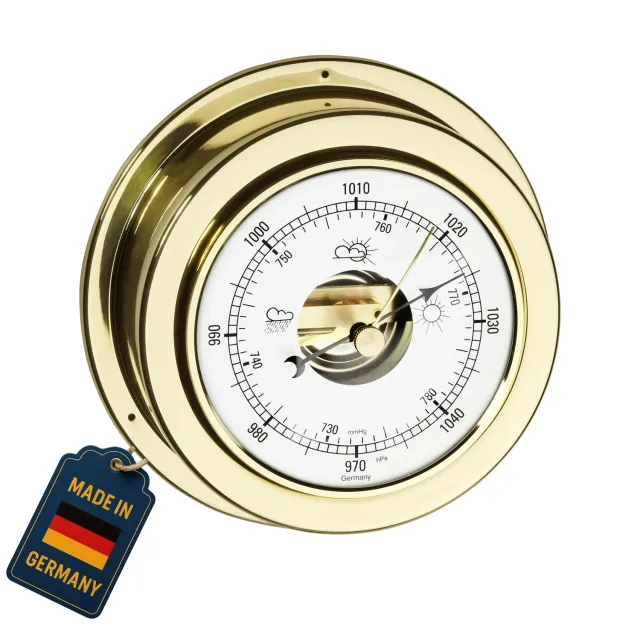 TFA Dostmann Maritim 29.4010.B Barometer Messing analog