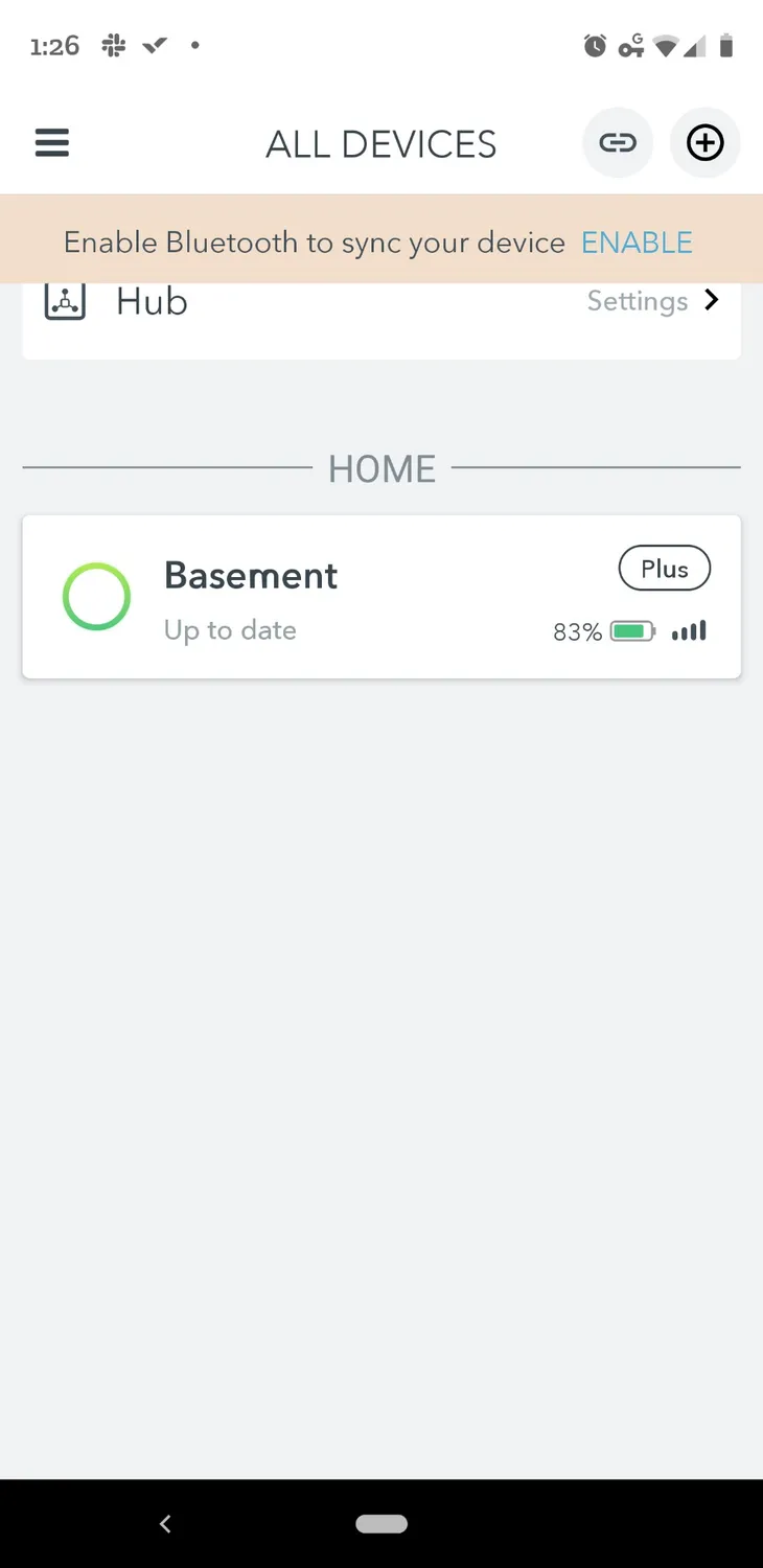Airthings Hub für Wave Luftqualitätsmonitore mit App