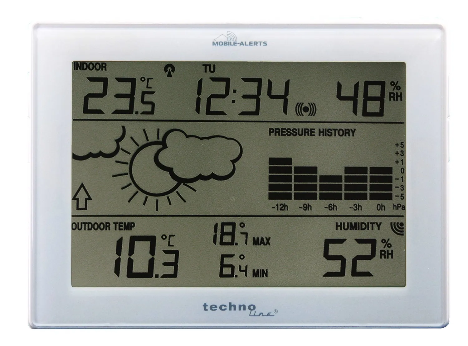 Technoline MA 10410 Wetterstation Mobile Alerts weiß