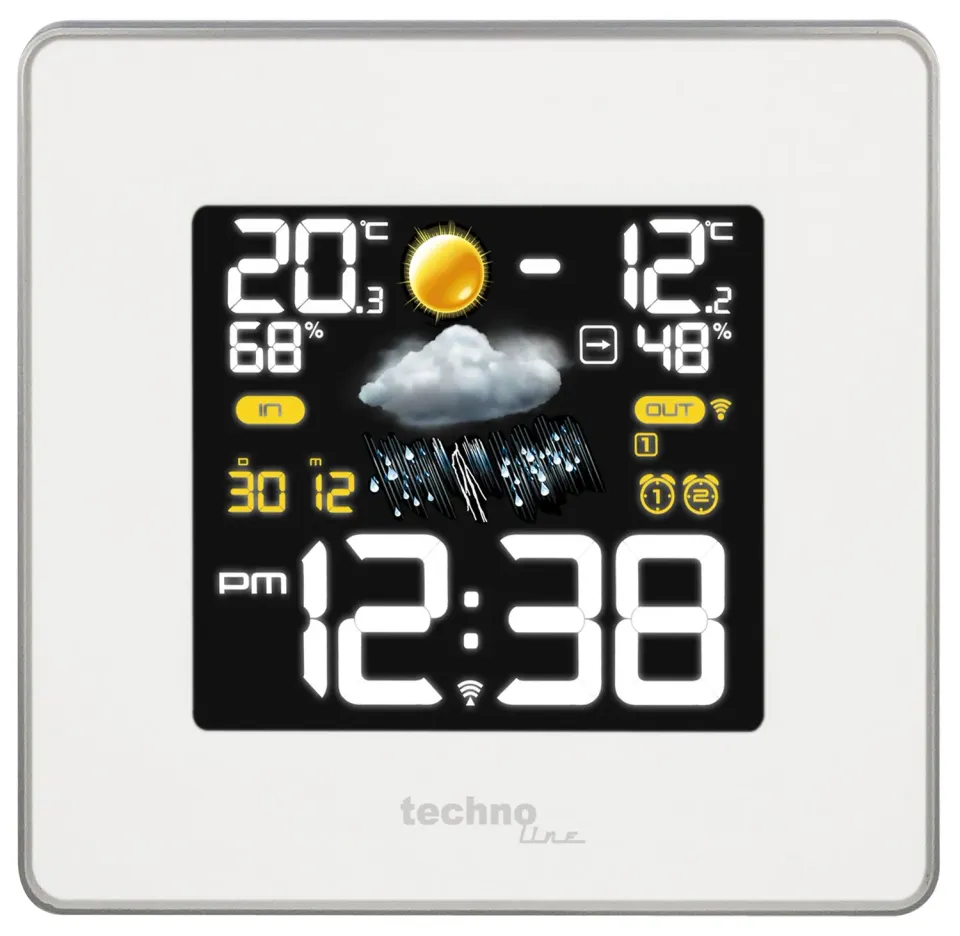 Technoline WS 6440 Premium Wetterstation weiß
