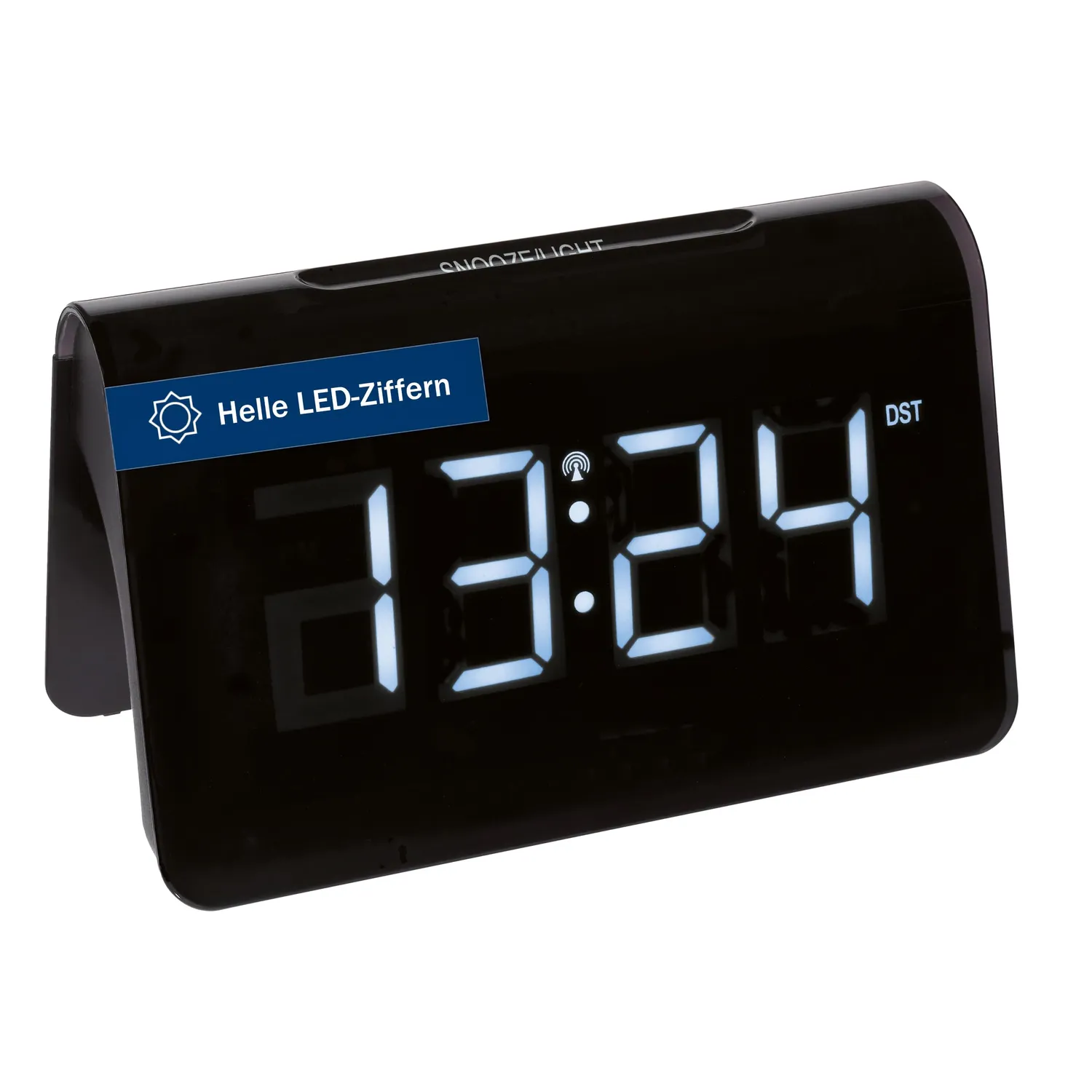 TFA Dostmann Icon 60.2543.05 Funkwecker Rote Ziffern LED Netz