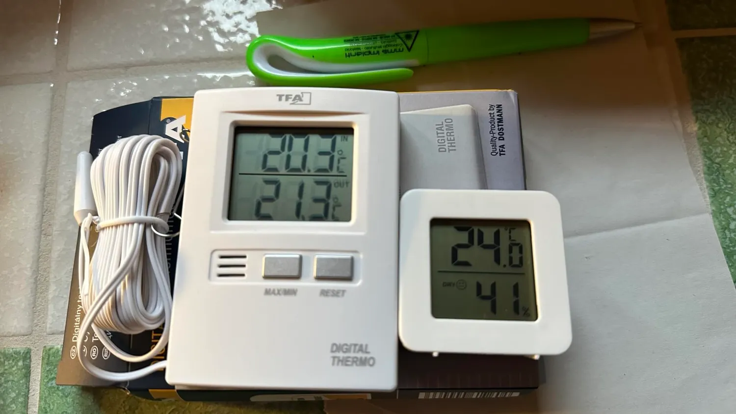 TFA Dostmann 30.1012.01 Thermometer digital Kabelfühler