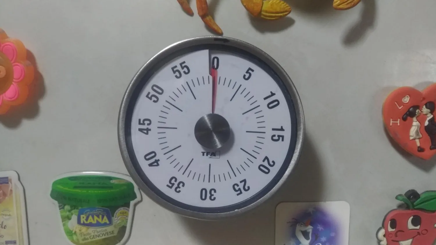 TFA Dostmann Puck 38.1028.10 Küchentimer mechanisch grau