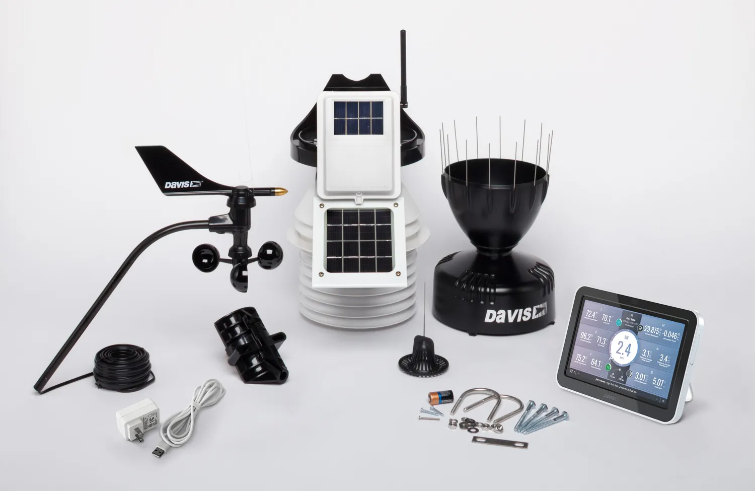 Davis Vantage Pro2 6253M Funk-Wetterstation 24h Lüftung metrisch