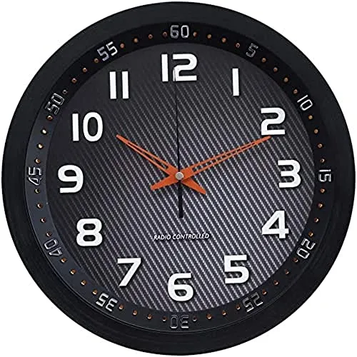 Technoline WT 8972 Funkwanduhr 30 cm schwarz-amber