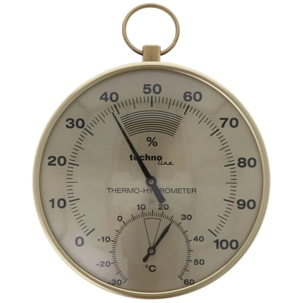 Technoline WA 3055 Thermo-Hygrometer Analog Messing