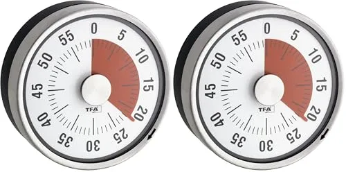 TFA Dostmann Puck 38.1028.10 Küchentimer mechanisch grau