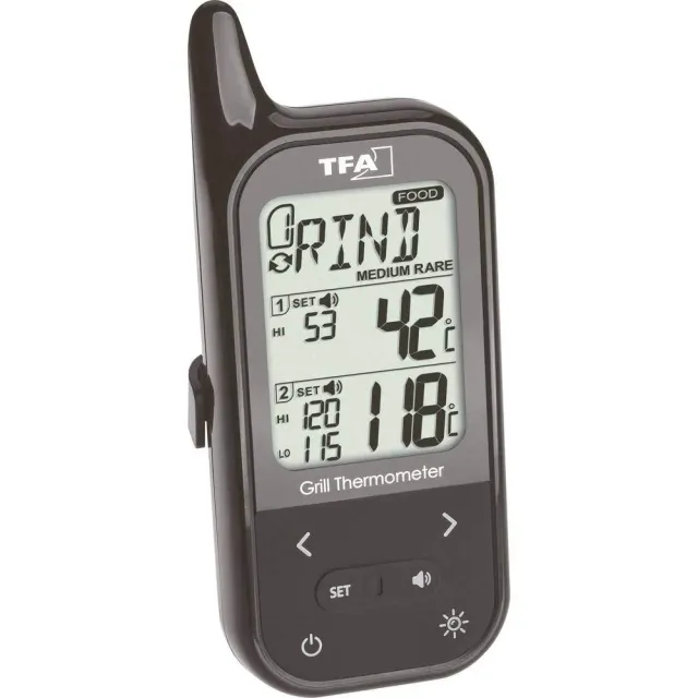 TFA Dostmann Küchen-Chef Twin 14.1511 Funk-Grillthermometer