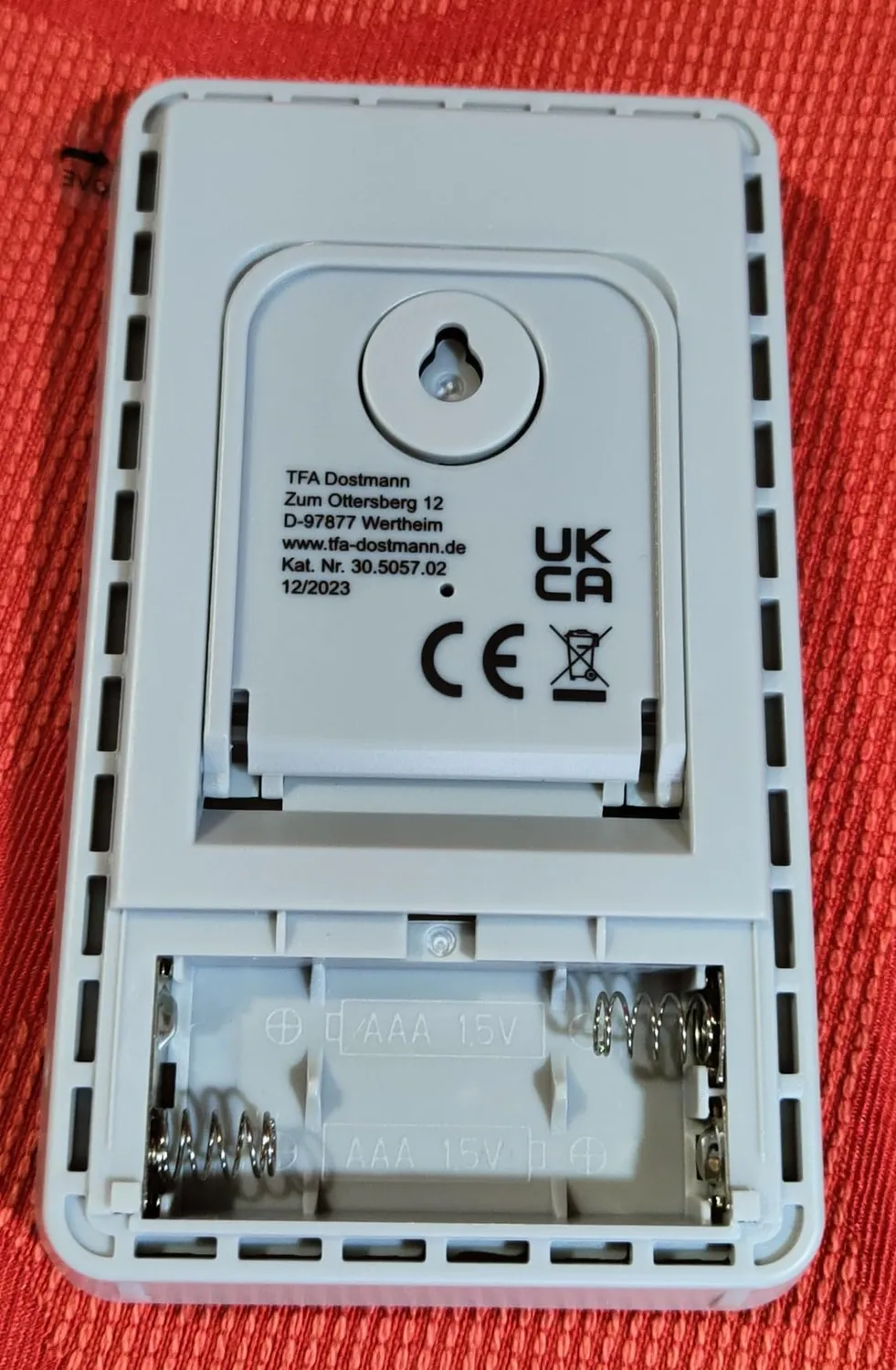 TFA Dostmann 30.5057 Thermo-Hygrometer weiß Schimmel