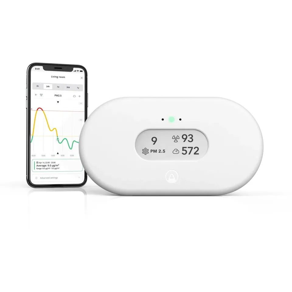Airthings View Plus 2960 Luftqualitätsmonitor WLAN 7 Sensoren