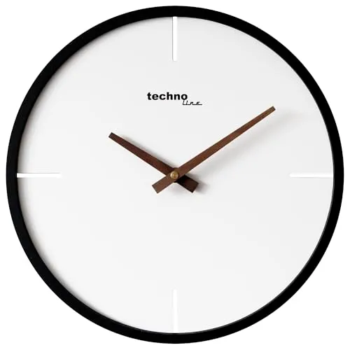 Technoline WT4130 Wanduhr 30 cm Holzzeiger analog