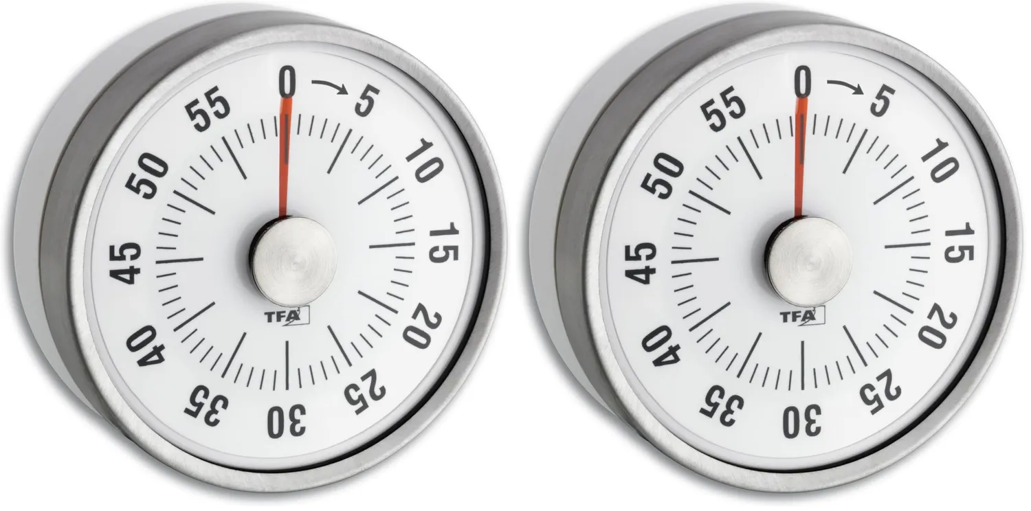 TFA Dostmann Puck 38.1028.02 Küchentimer weiß 60 Min