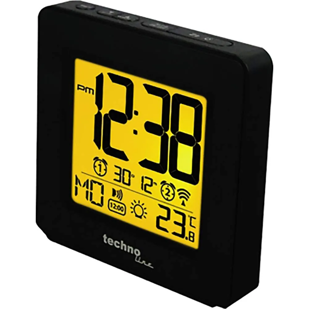 Technoline WT 330 Funkwecker schwarz Sprachausgabe