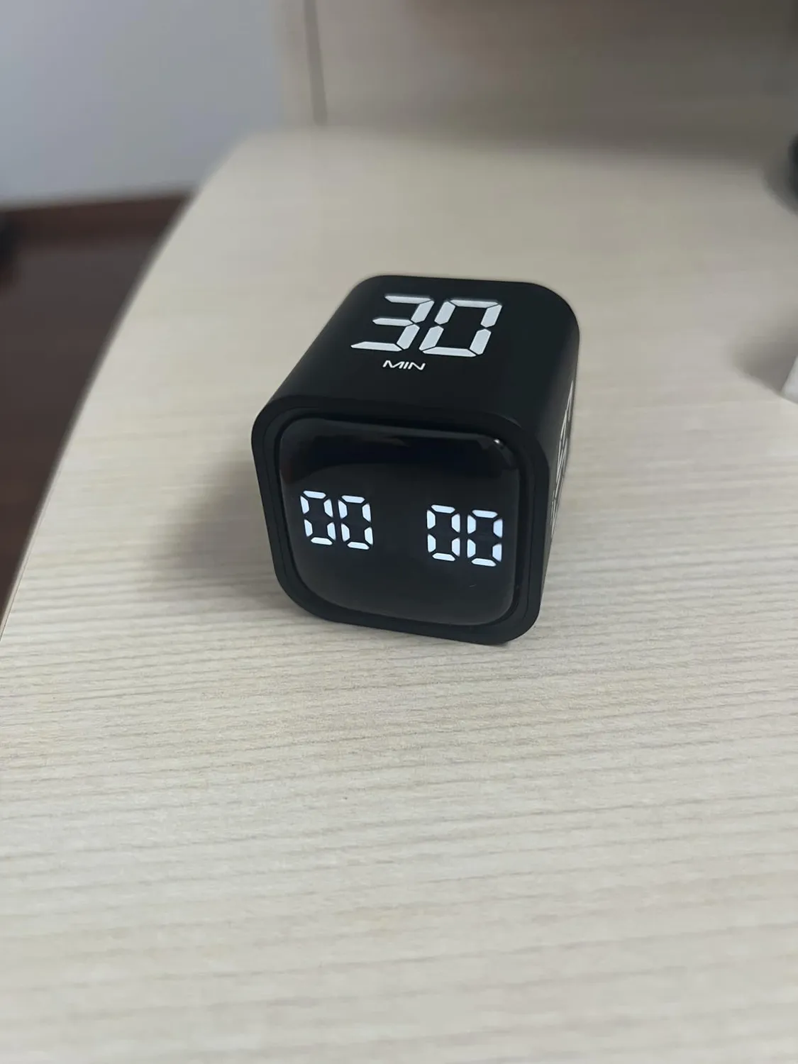 TFA Dostmann 38.2061 Cube-Timer Mini schwarz 5-60 Min.